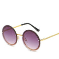 Luxury Rimless Round Sunglasses