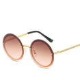 Luxury Rimless Round Sunglasses