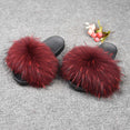 Warm Big Fluffy Fur Slipper